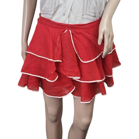 Vintage Accessories - Vintage Pinup Red Fancy Crinoline Apron
